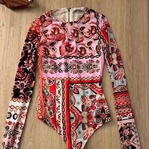 Alice + Olivia mesh bodysuit